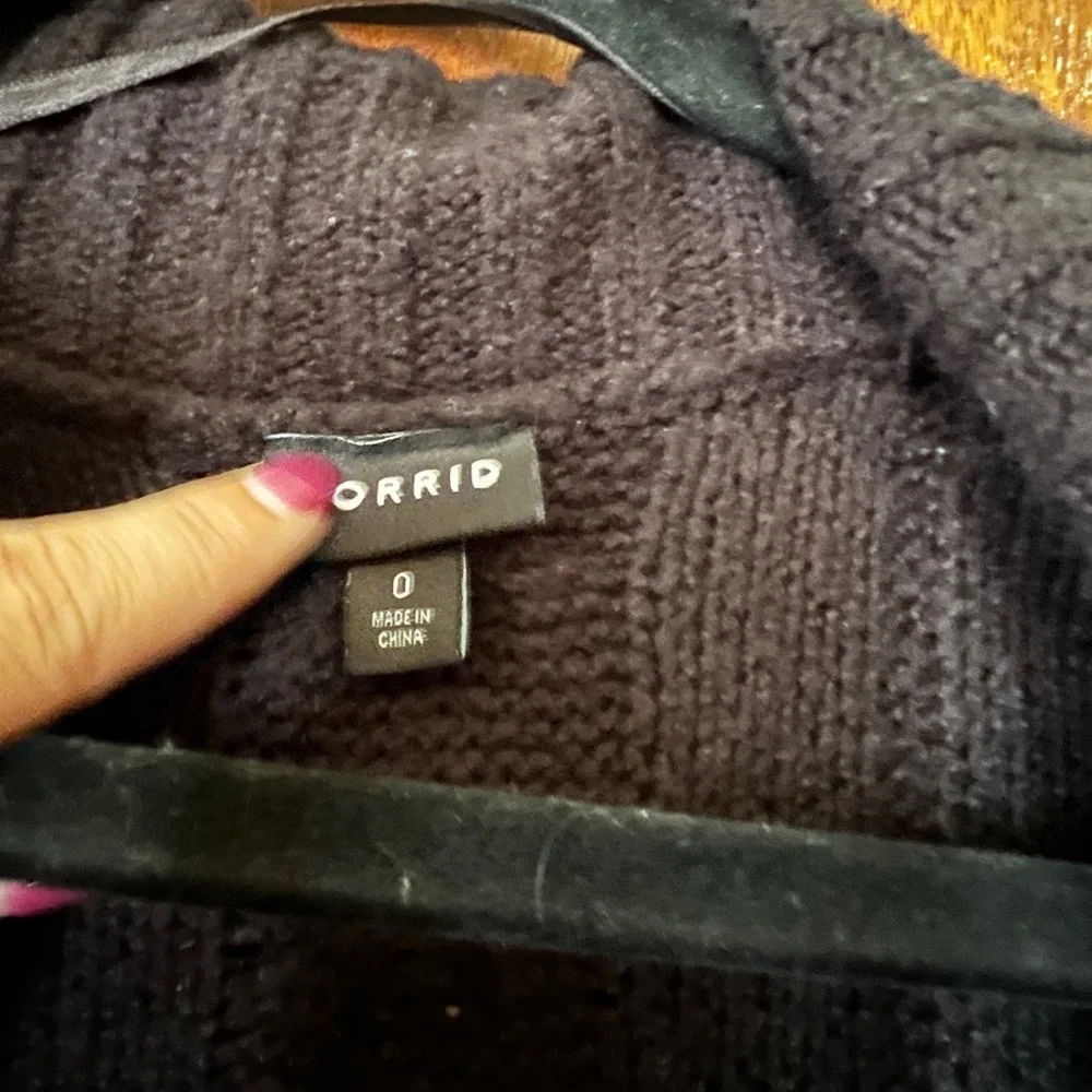 Torrid Dark Knit Sweater - Picture 2 of 3